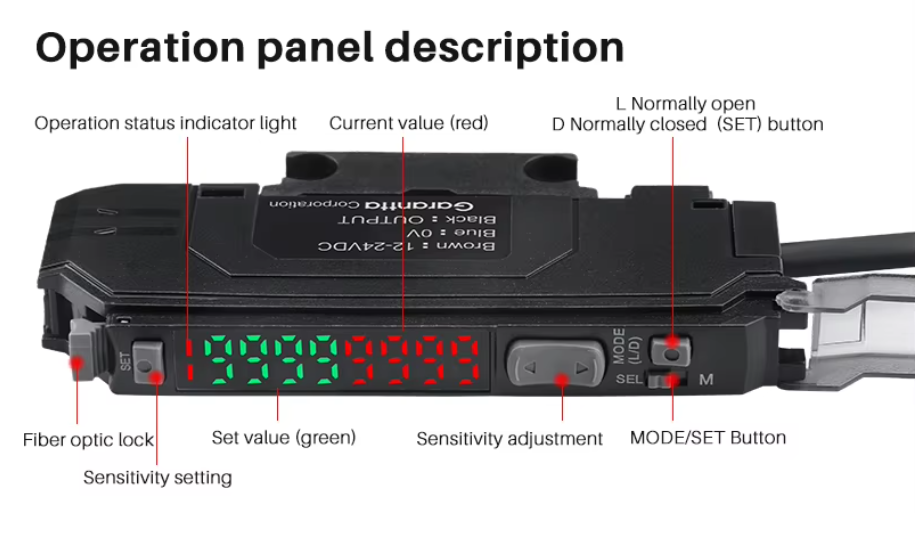 EV11 optical fiber sensor EV11 optical fiber sensor
